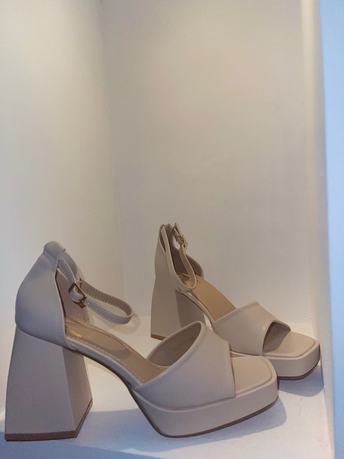 Plateausandalette - blok hak