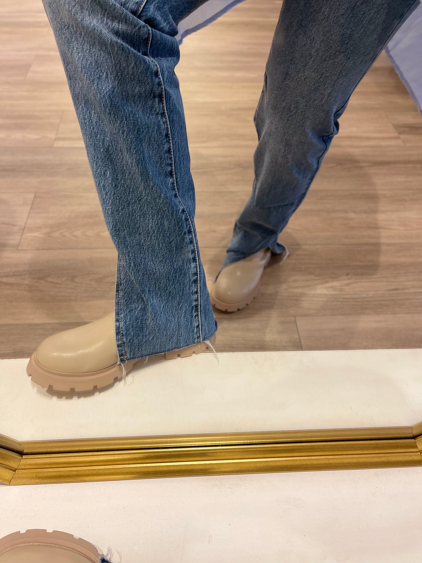 Mom fit denim - split zijkant