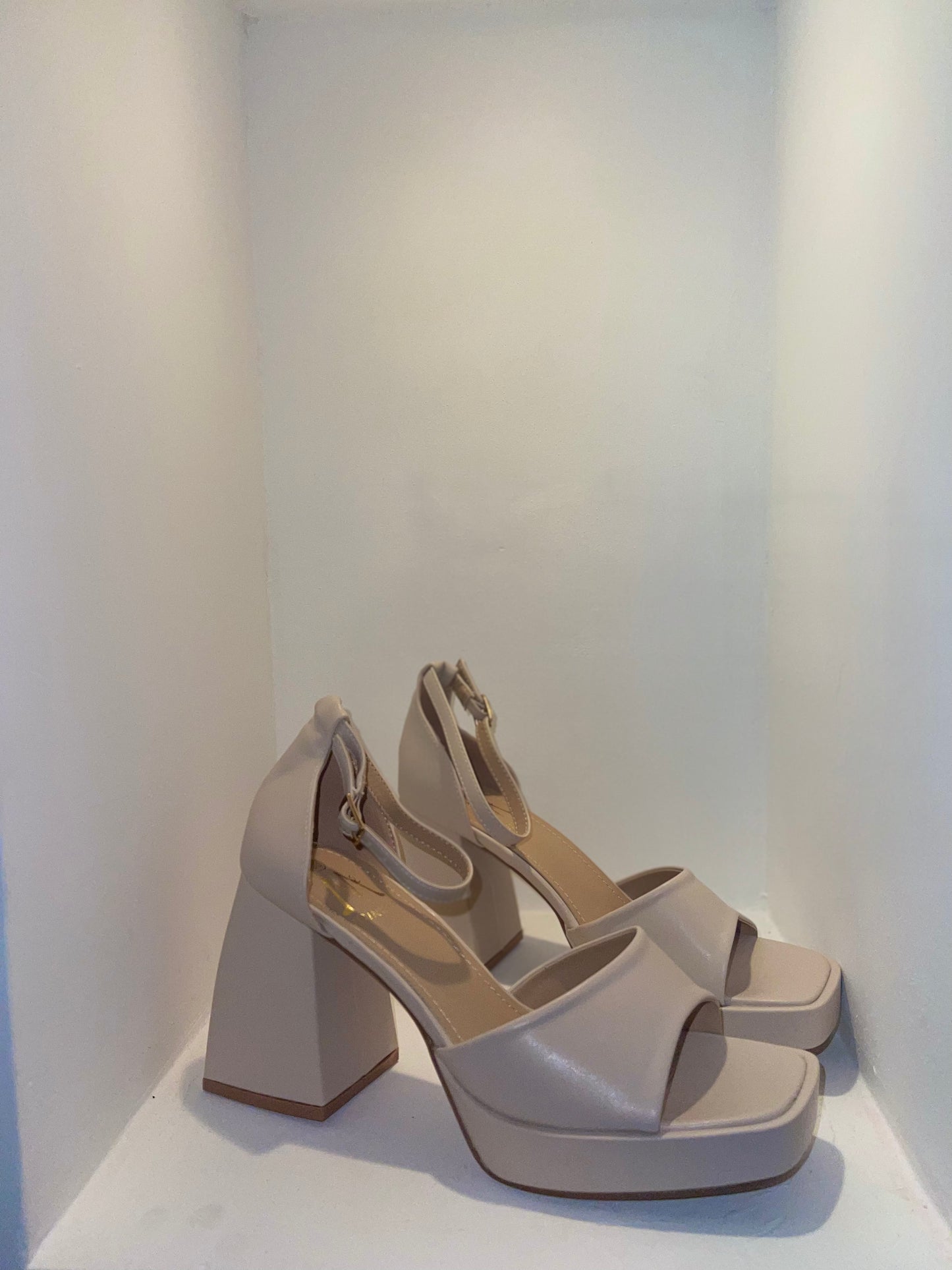Plateausandalette - blok hak