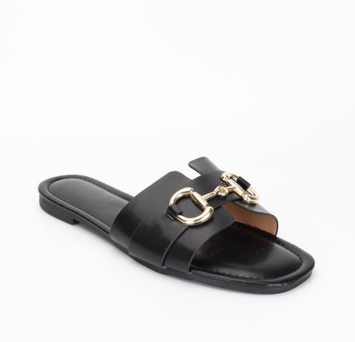 Slippers gouden lijn