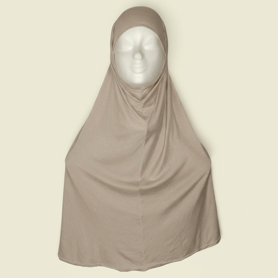 2-Delige Set Hijab met Kapje – Zacht Katoen Stretch