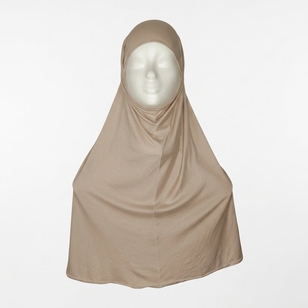 2-Delige Set Hijab met Kapje – Zacht Katoen Stretch