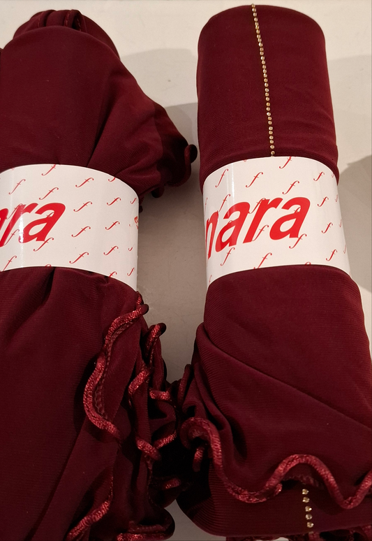 Founara premium jersey steentjes en rand afwerking
