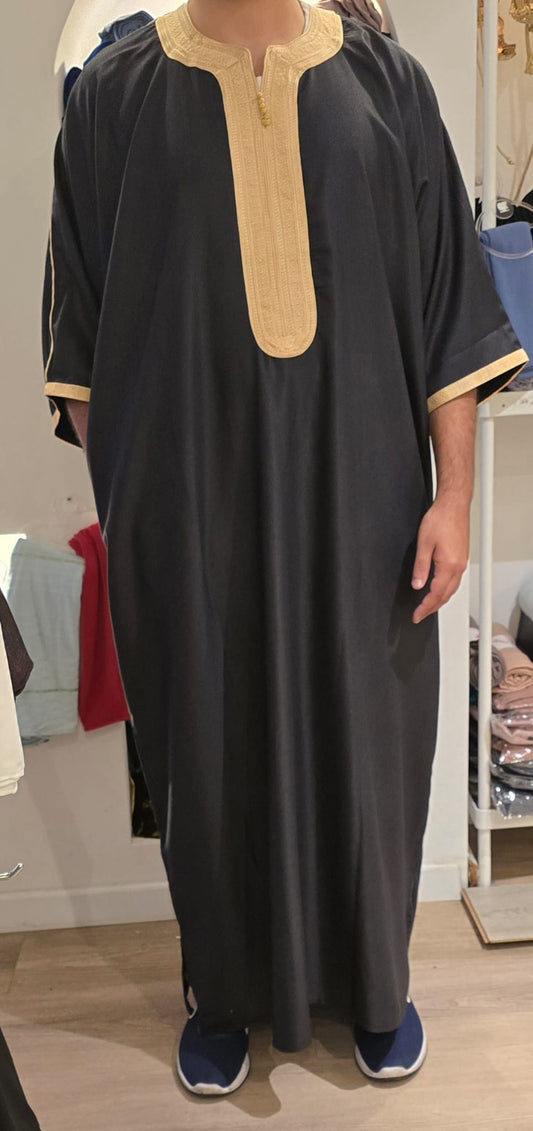 Abaya mannen zwart