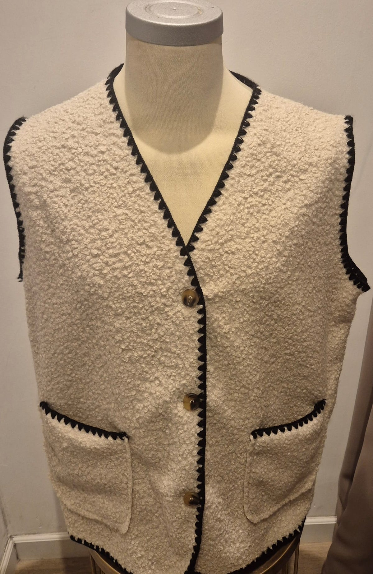 Bouclé gilet - One Size