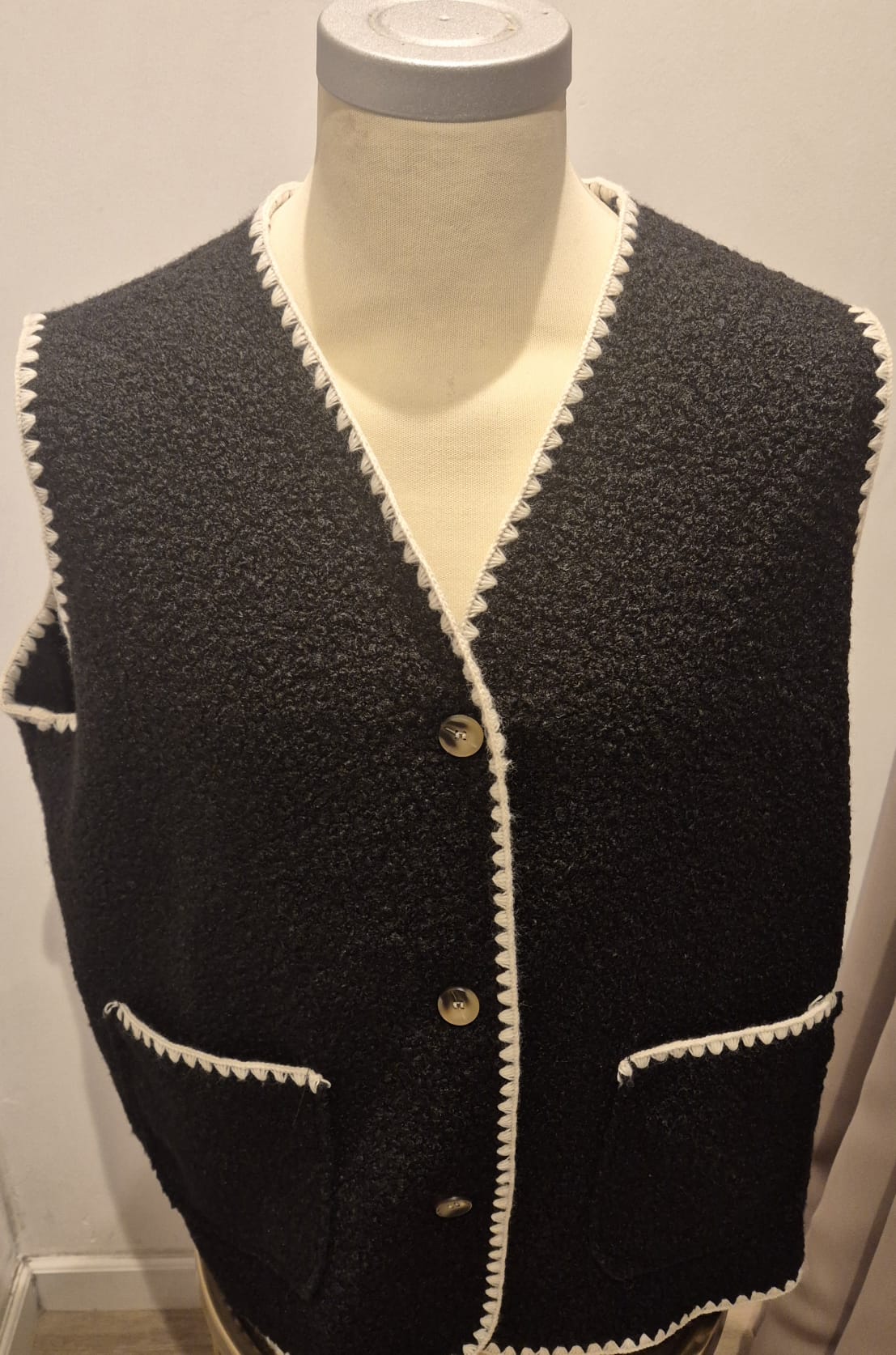 Bouclé gilet - One Size