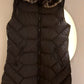 Zwarte bodywarmer met nepbont