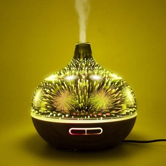 Ra Diffuser Ultrasonic Aroma Diffuser 3D - Dark brown wood - 400ml – RA Mode