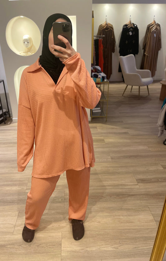 Broek&trui -tweedeligeset ribbel
