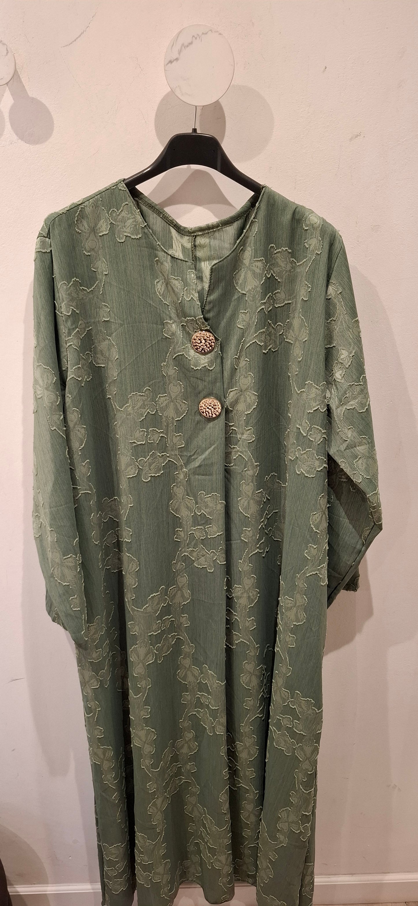 Lange Jurk/Tuniek met Structuurmotief – One Size