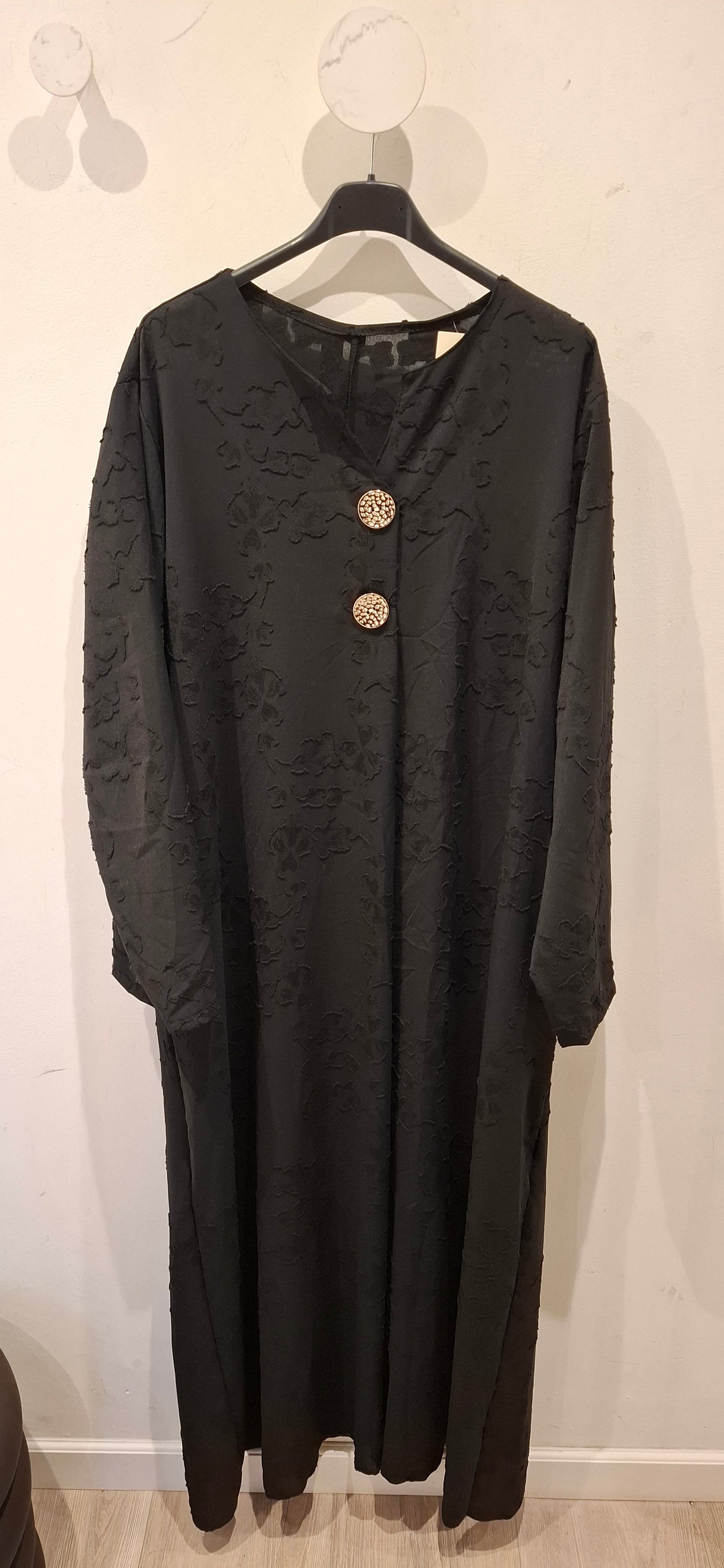 Lange Jurk/Tuniek met Structuurmotief – One Size