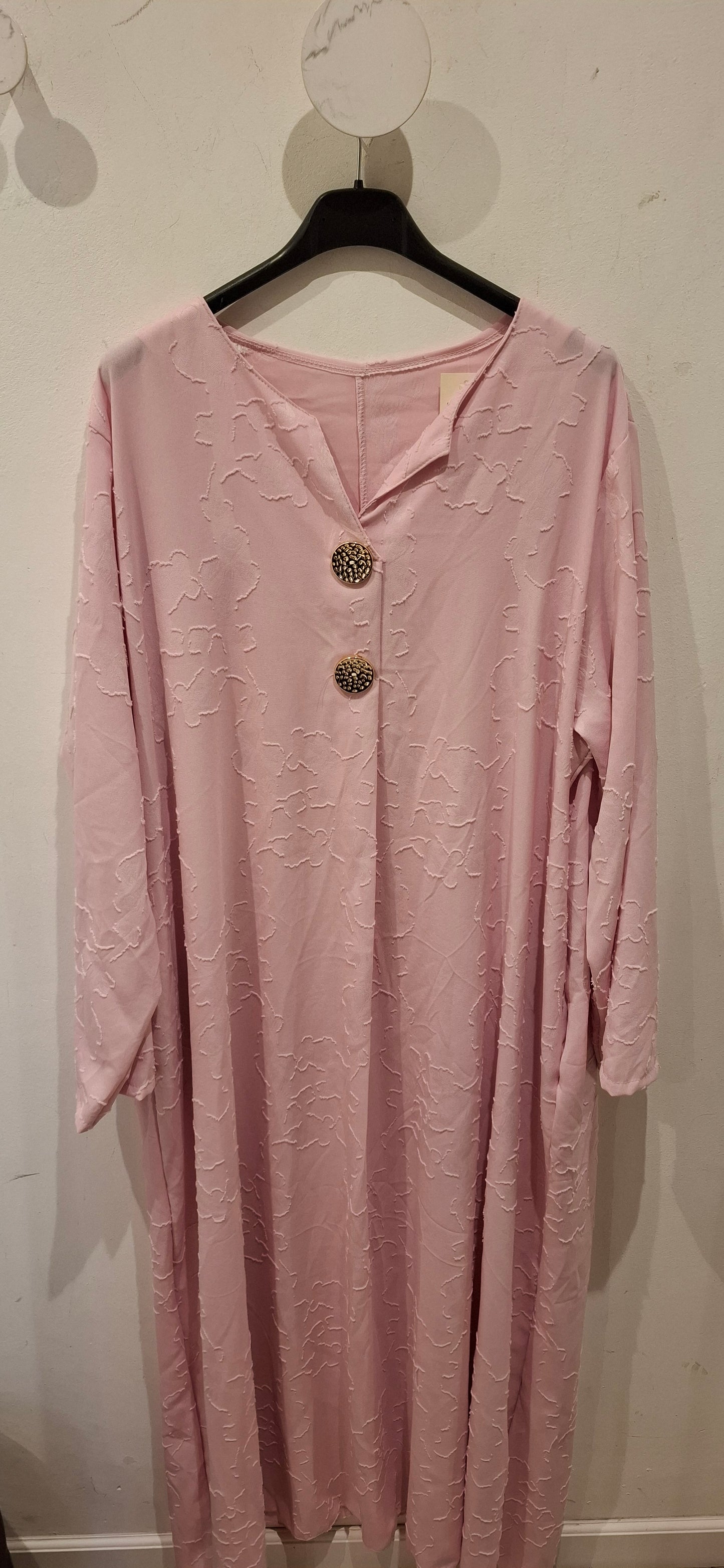 Lange Jurk/Tuniek met Structuurmotief – One Size