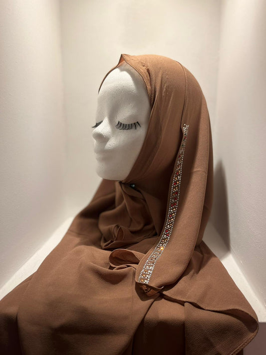 Headscarf + chiffon cap